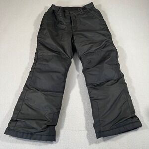 Cat & Jack Kids Black Insulated Snow Pants Reinforced Knees Size Large L 12-14